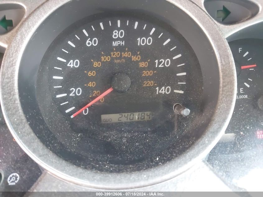 2001 Toyota Highlander V6 VIN: JTEHF21A610019637 Lot: 39912606