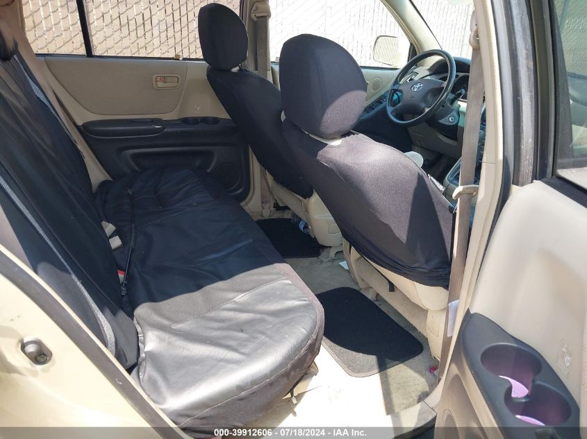 2001 Toyota Highlander V6 VIN: JTEHF21A610019637 Lot: 39912606