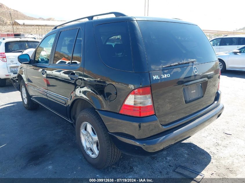 1998 Mercedes-Benz Ml 320 Classic VIN: 4JGAB54E3WA040427 Lot: 39912638