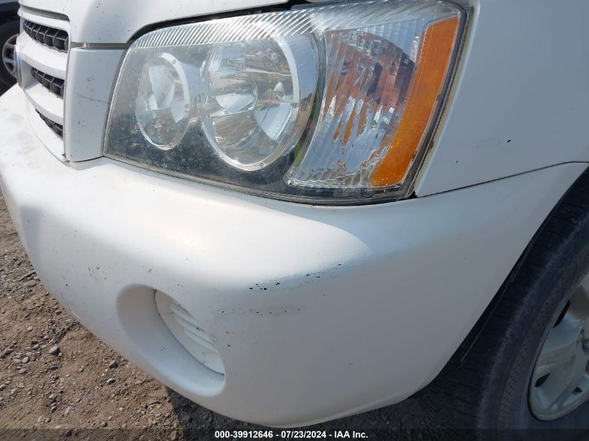 2001 Toyota Highlander V6 VIN: JTEHF21A31002H294 Lot: 39912646