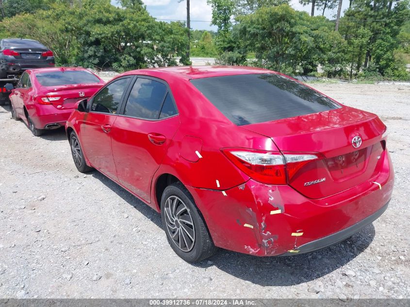 2015 Toyota Corolla Le VIN: 5YFBURHE1FP284271 Lot: 39912736