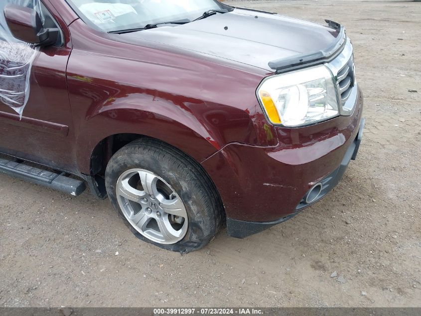 2013 Honda Pilot Ex-L VIN: 5FNYF4H52DB016524 Lot: 39912997