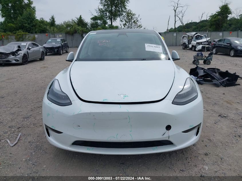 2023 Tesla Model Y Awd/Long Range Dual Motor All-Wheel Drive VIN: 7SAYGAEE3PF755635 Lot: 39913003