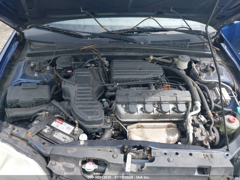 2003 Honda Civic Ex VIN: 1HGES267X3LO29039 Lot: 39913030