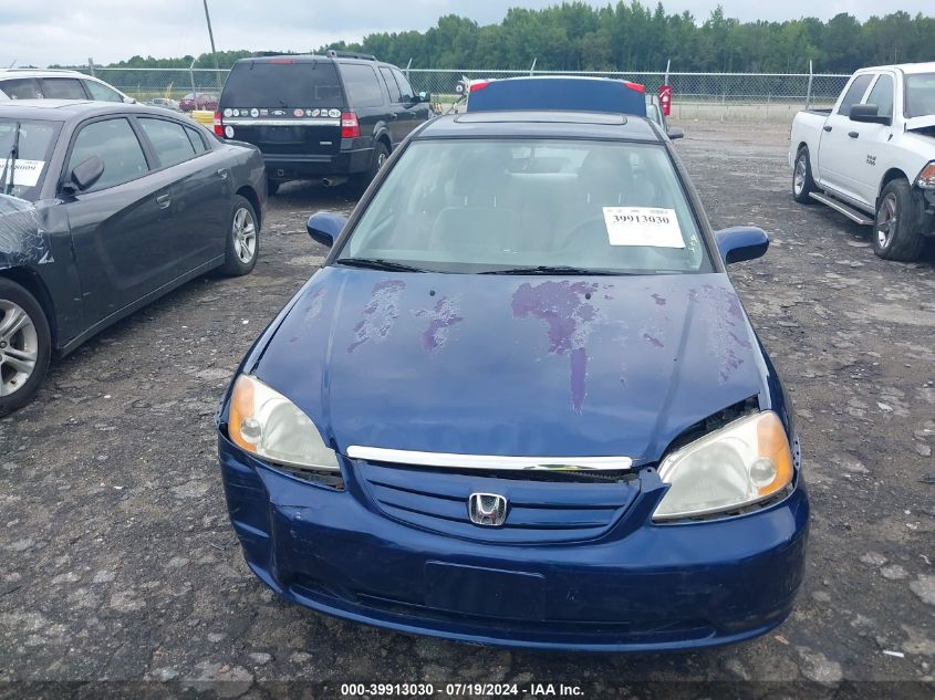 2003 Honda Civic Ex VIN: 1HGES267X3LO29039 Lot: 39913030