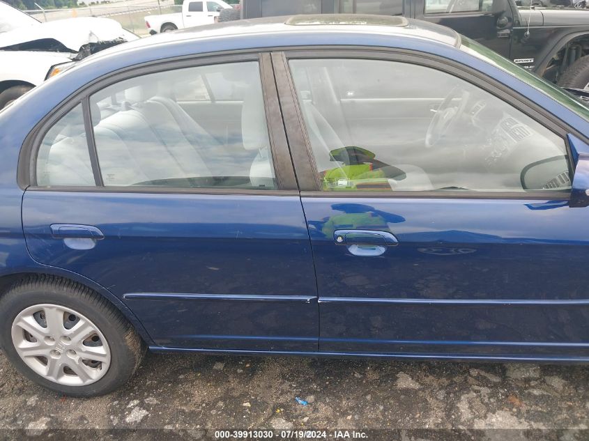 2003 Honda Civic Ex VIN: 1HGES267X3LO29039 Lot: 39913030