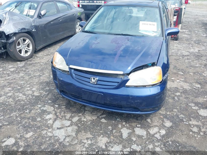2003 Honda Civic Ex VIN: 1HGES267X3LO29039 Lot: 39913030