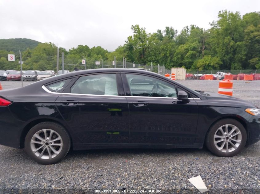 2019 Ford Fusion Se VIN: 3FA6P0HD2KR261880 Lot: 39913069