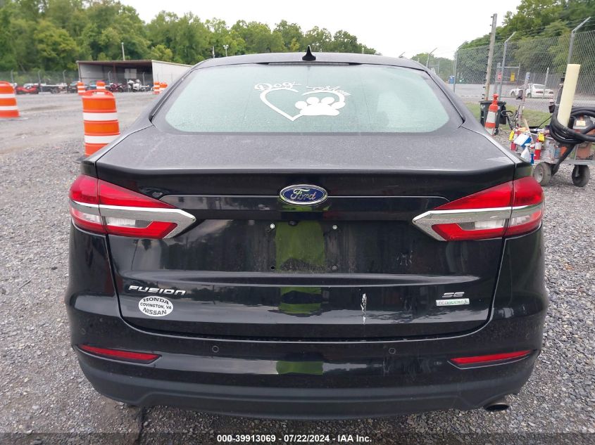 2019 Ford Fusion Se VIN: 3FA6P0HD2KR261880 Lot: 39913069