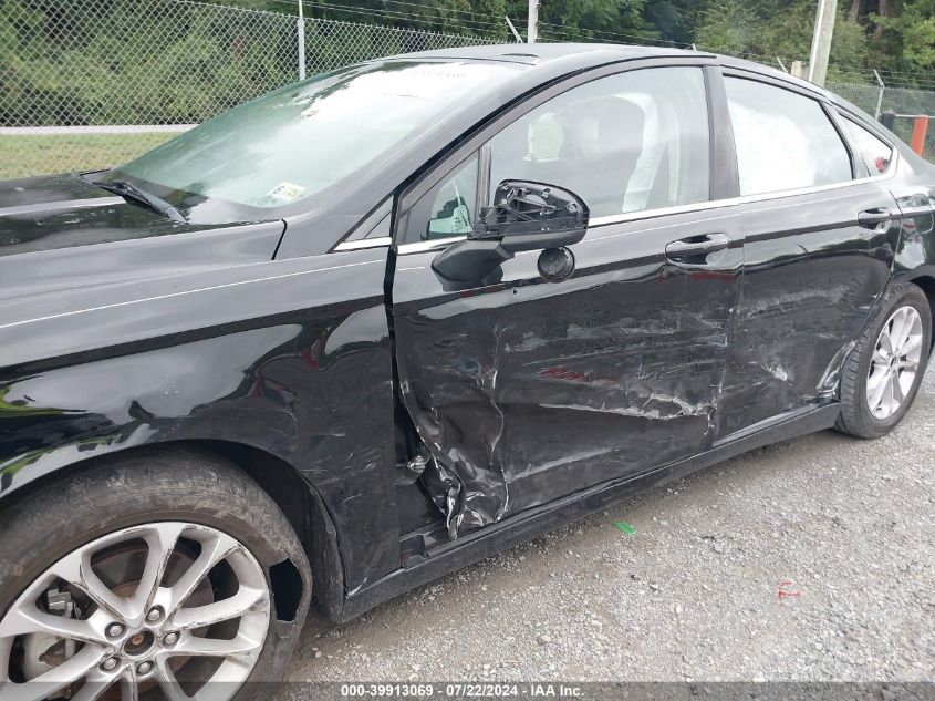 2019 Ford Fusion Se VIN: 3FA6P0HD2KR261880 Lot: 39913069