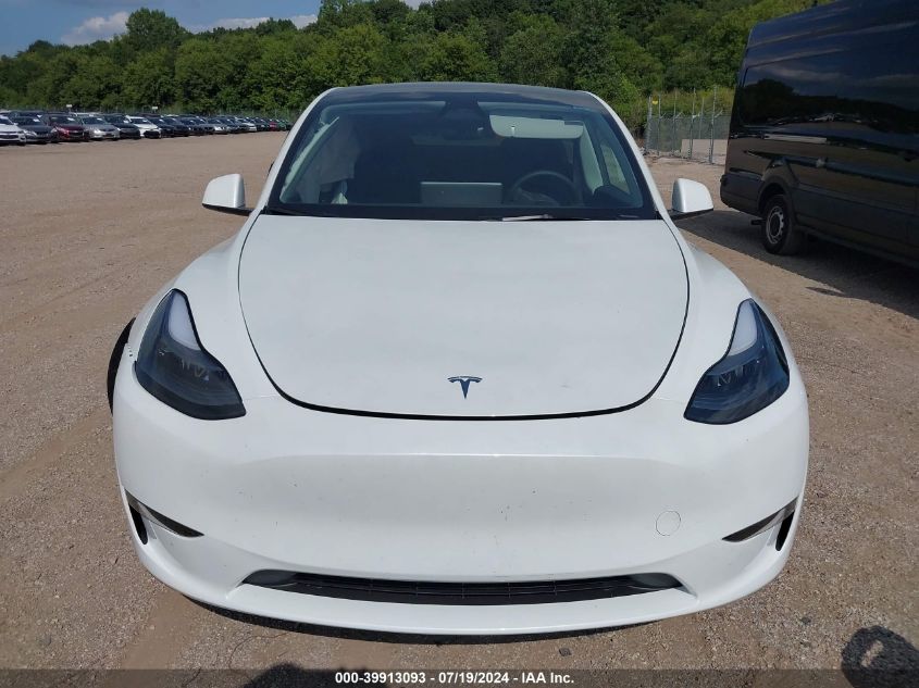 2024 Tesla Model Y Long Range Dual Motor All-Wheel Drive VIN: 7SAYGDEEXRA291308 Lot: 39913093