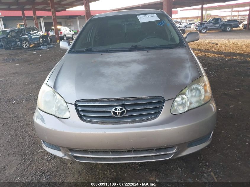 2003 Toyota Corolla Le VIN: 1NXBR32E93Z110644 Lot: 39913108