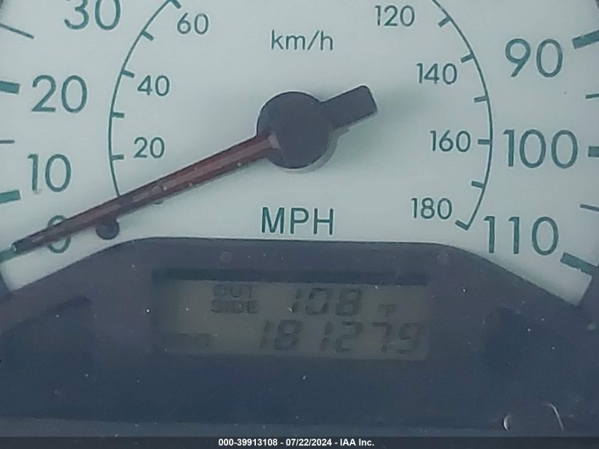 2003 Toyota Corolla Le VIN: 1NXBR32E93Z110644 Lot: 39913108