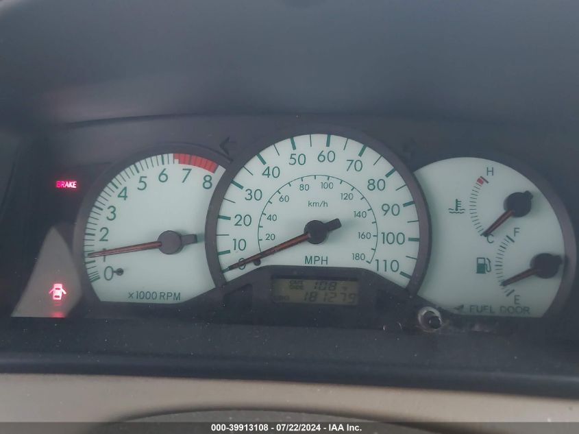 2003 Toyota Corolla Le VIN: 1NXBR32E93Z110644 Lot: 39913108