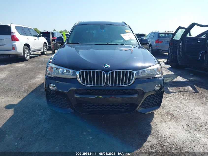 2017 BMW X3 Sdrive28I VIN: 5UXWZ7C51H0T43989 Lot: 39913114