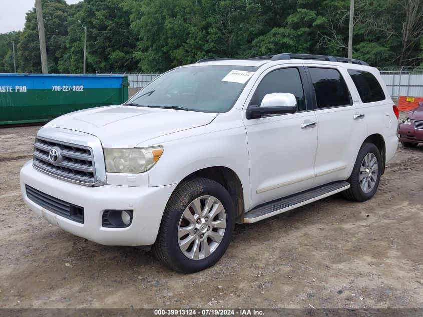 2008 Toyota Sequoia Platinum VIN: 5TDBY67A48S005245 Lot: 39913124