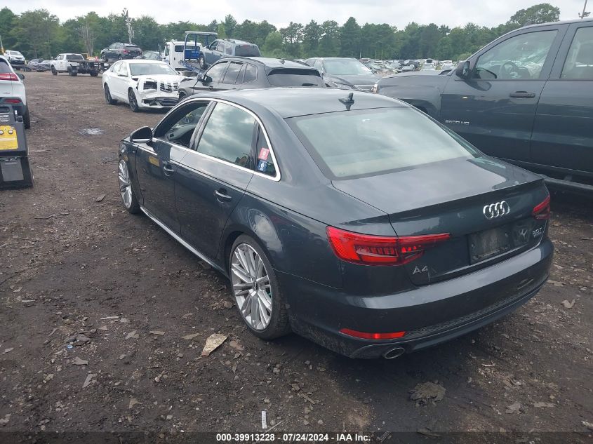 2017 AUDI A4 2.0T PREMIUM - WAUFNAF40HN044233