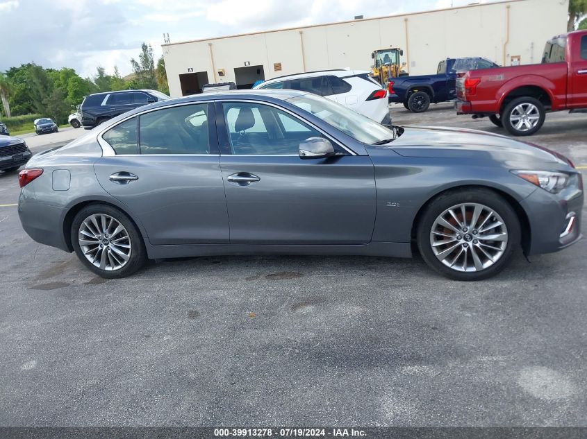 2019 Infiniti Q50 3.0T Luxe VIN: JN1EV7AP3KM515617 Lot: 39913278