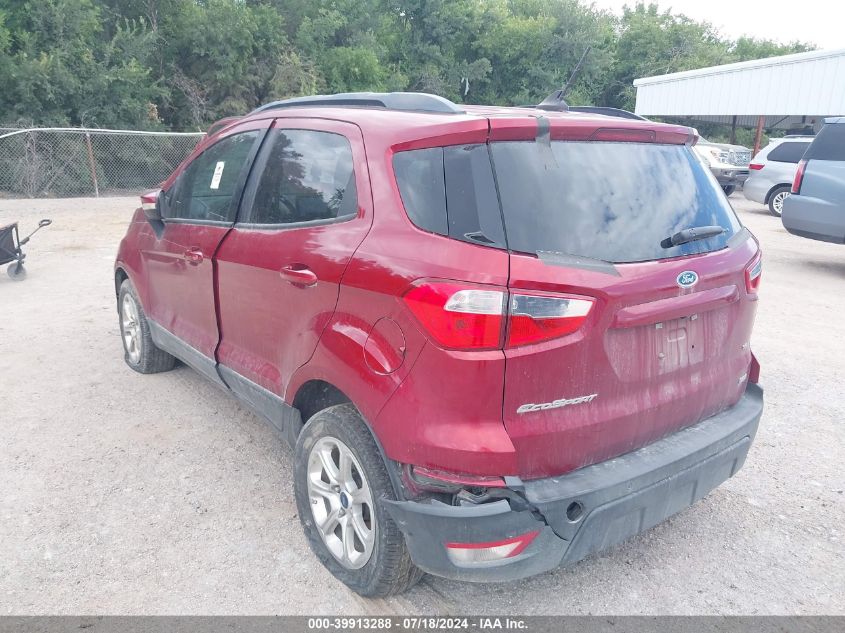 2020 Ford Ecosport Se VIN: MAJ3S2GE7LC324284 Lot: 39913288