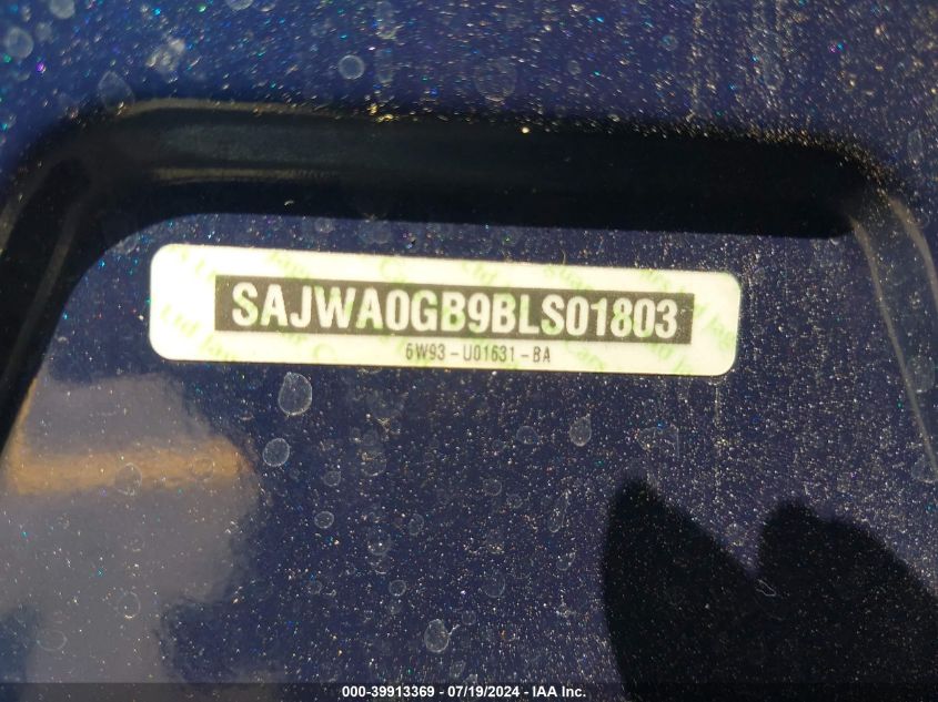 2011 Jaguar Xf Premium VIN: SAJWA0GB9BLS01803 Lot: 39913369