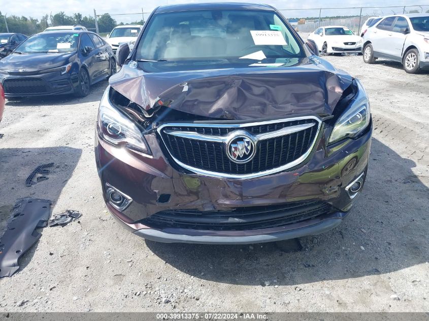 2020 Buick Envision Fwd Preferred VIN: LRBFXBSA2LD211218 Lot: 39913375