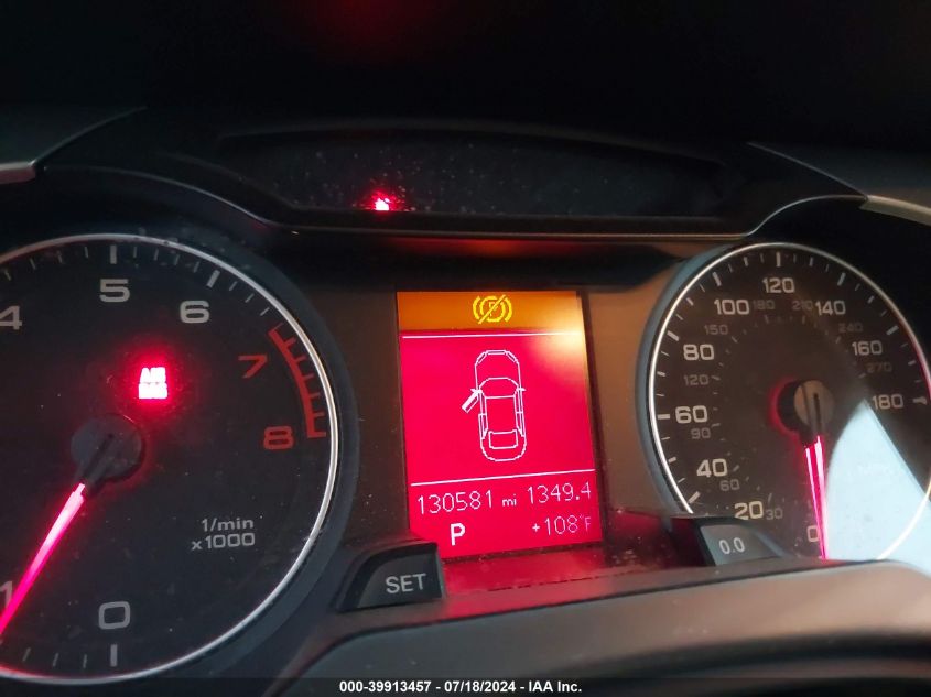 2012 Audi A4 2.0T Premium VIN: WAUBFAFL6CN008462 Lot: 39913457