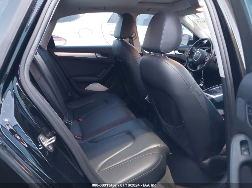 2012 Audi A4 2.0T Premium VIN: WAUBFAFL6CN008462 Lot: 39913457