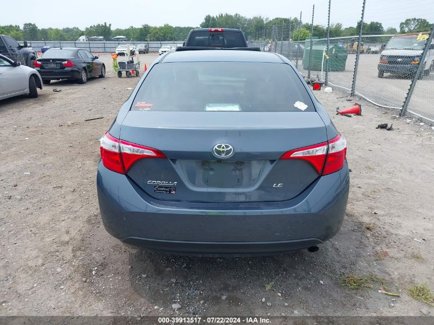 2015 Toyota Corolla Le VIN: 5YFBURHE1FP261573 Lot: 39913517