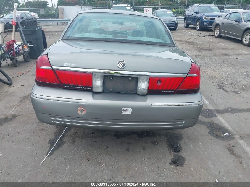 2002 Mercury Grand Marquis Gs VIN: 2MEFM74W52X635790 Lot: 39913535