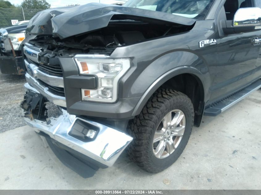 2016 Ford F-150 Lariat VIN: 1FTFX1EF7GFA96371 Lot: 39913564