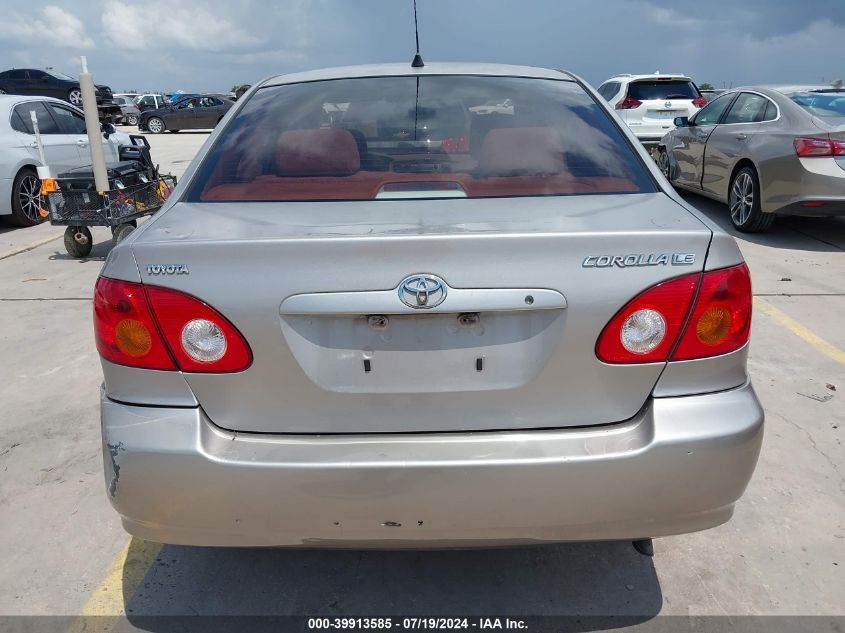 2003 Toyota Corolla Le VIN: 1NXBR32E83Z082688 Lot: 39913585