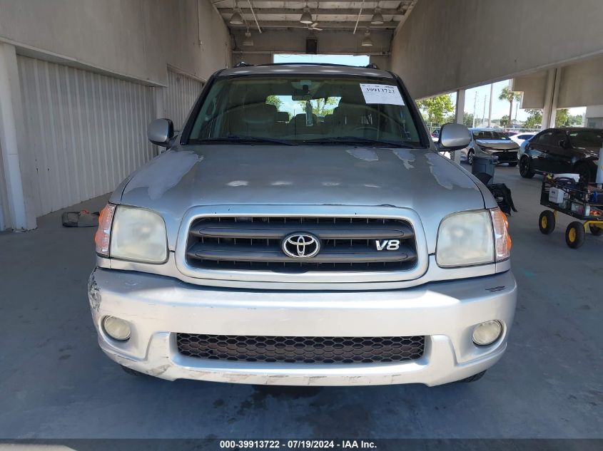 2002 Toyota Sequoia Sr5 VIN: 5TDZT34A02S070083 Lot: 39913722