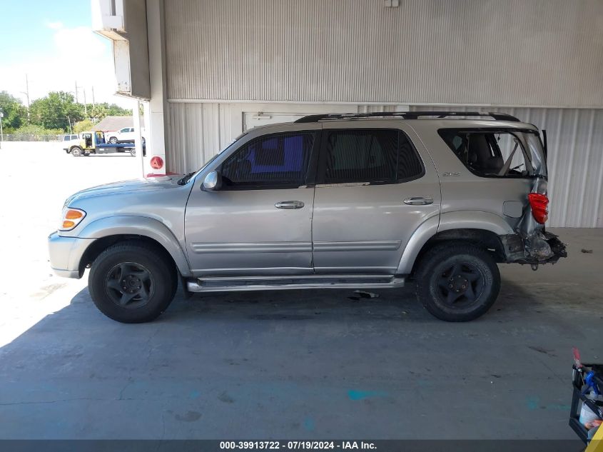 2002 Toyota Sequoia Sr5 VIN: 5TDZT34A02S070083 Lot: 39913722