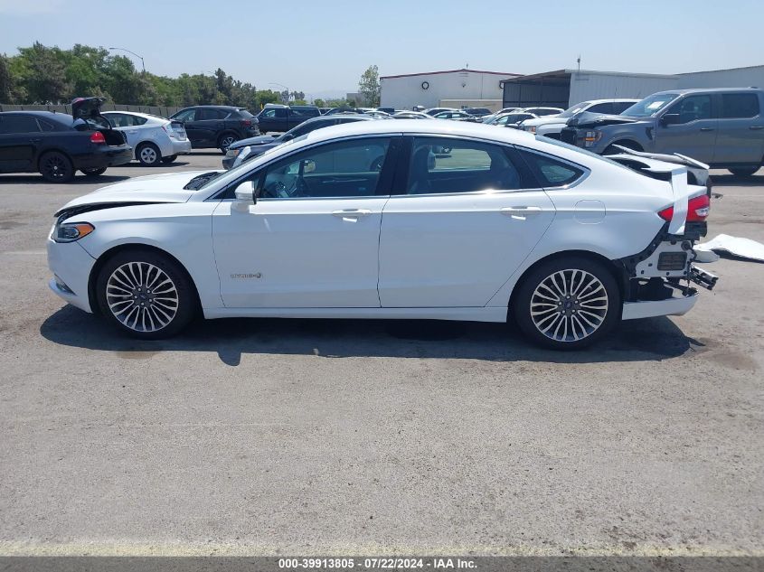 2018 Ford Fusion Hybrid Titanium VIN: 3FA6P0RU8JR205939 Lot: 39913805