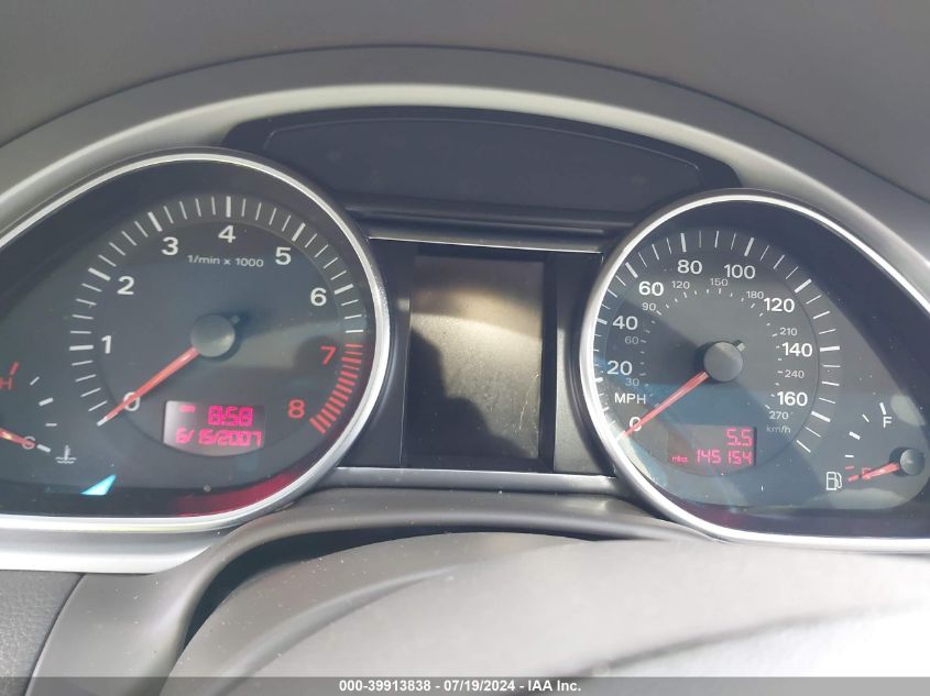 2008 Audi Q7 3.6L Premium VIN: WA1BY74L88D040002 Lot: 39913838