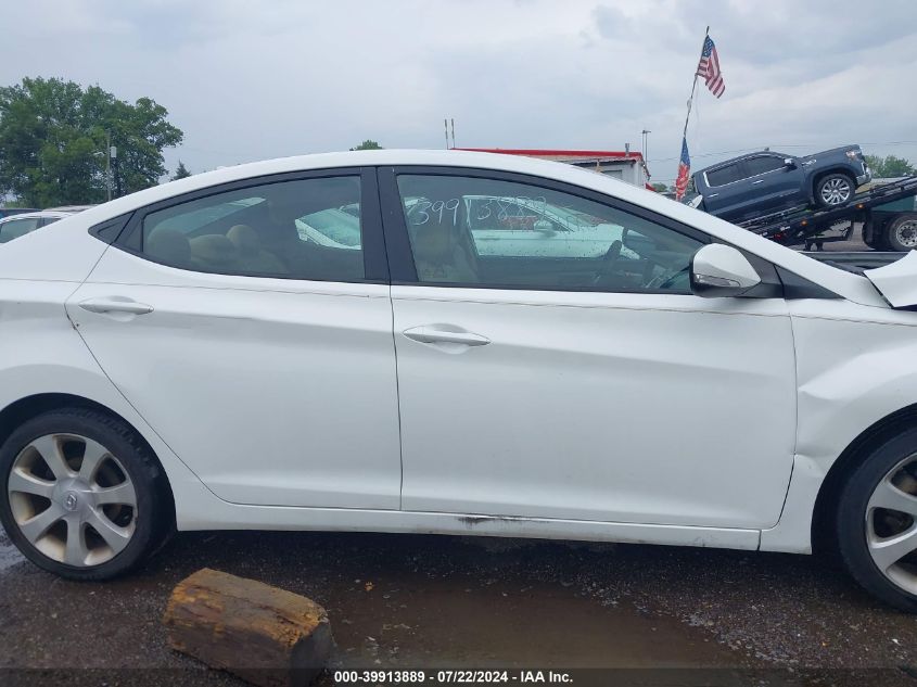 2012 Hyundai Elantra Limited VIN: 5NPDH4AE5CH125983 Lot: 39913889