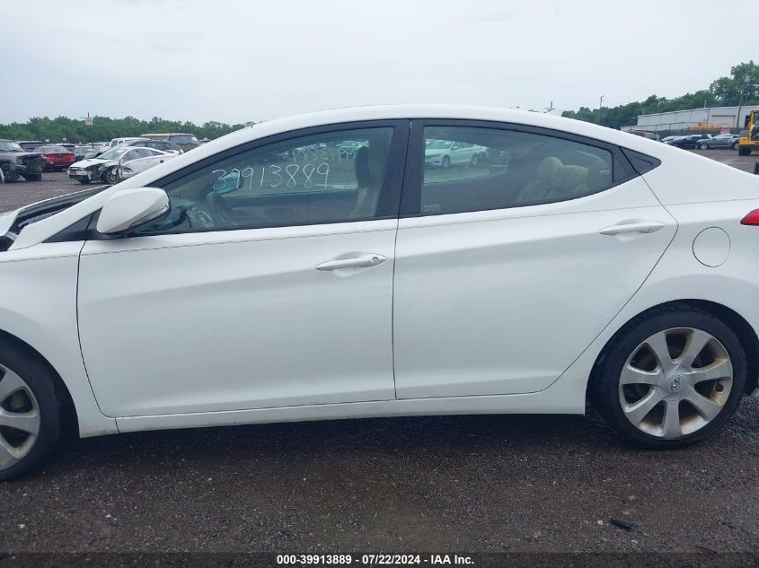 2012 Hyundai Elantra Limited VIN: 5NPDH4AE5CH125983 Lot: 39913889