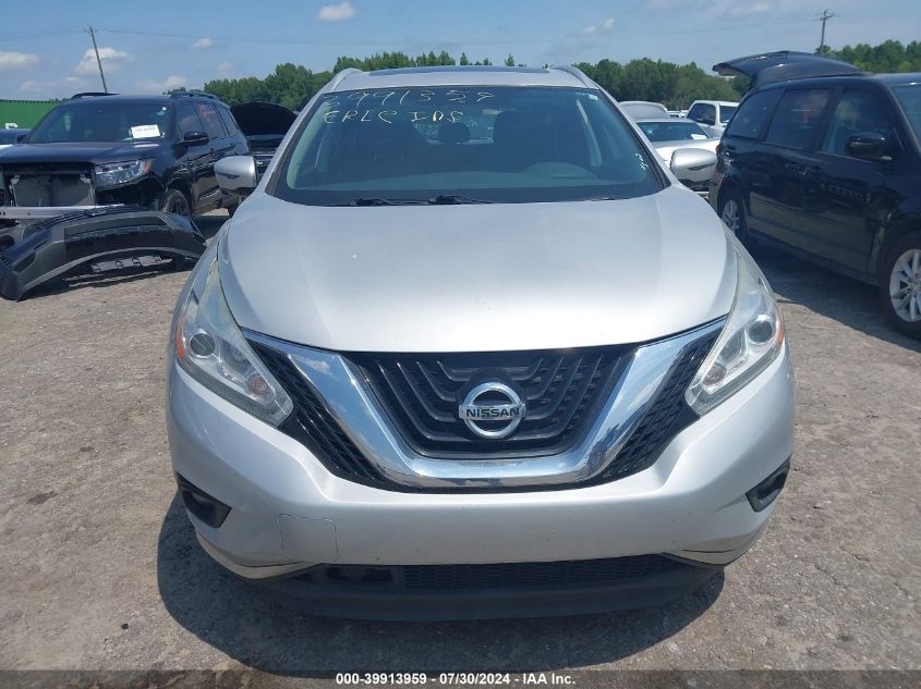 2016 Nissan Murano Sl VIN: 5N1AZ2MG0GN149045 Lot: 39913959