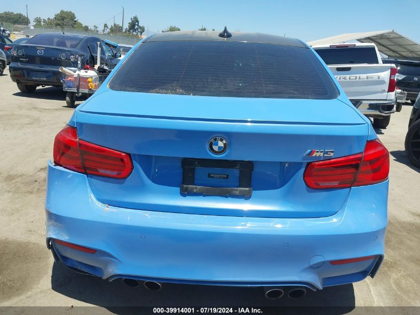 2016 BMW M3 VIN: WBS8M9C53G5D31375 Lot: 39914001