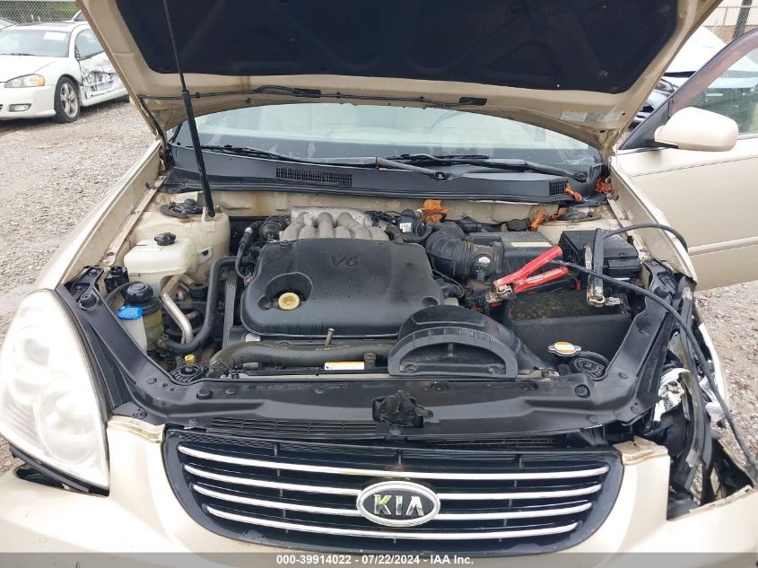 2008 Kia Optima Lx/Ex VIN: KNAGE124285234531 Lot: 39914022