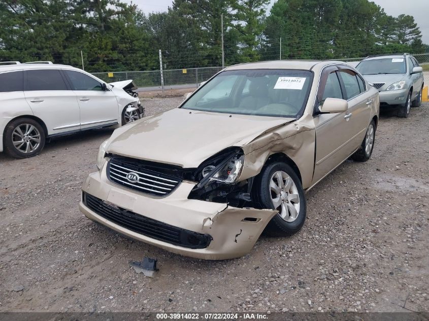 2008 Kia Optima Lx/Ex VIN: KNAGE124285234531 Lot: 39914022