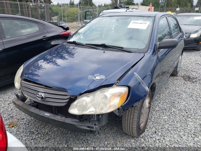 2003 Toyota Corolla Ce VIN: 1NXBR32E83Z008249 Lot: 39914075