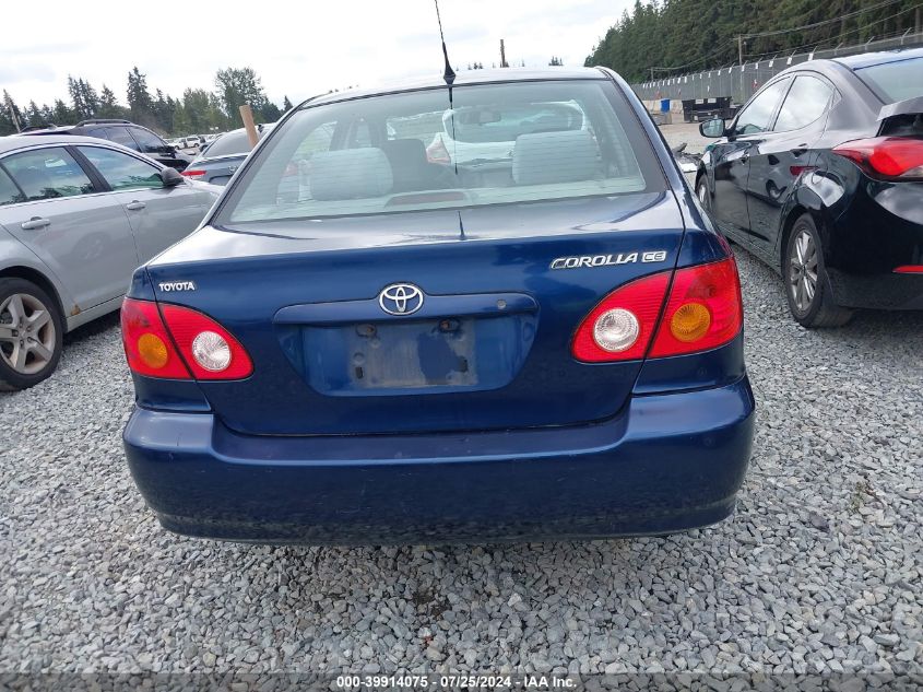 2003 Toyota Corolla Ce VIN: 1NXBR32E83Z008249 Lot: 39914075
