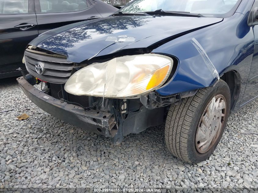 2003 Toyota Corolla Ce VIN: 1NXBR32E83Z008249 Lot: 39914075