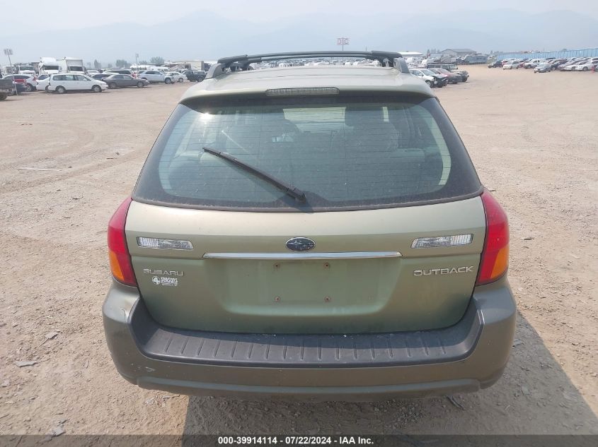 2007 Subaru Outback 2.5I VIN: 4S4BP61C576333216 Lot: 39914114