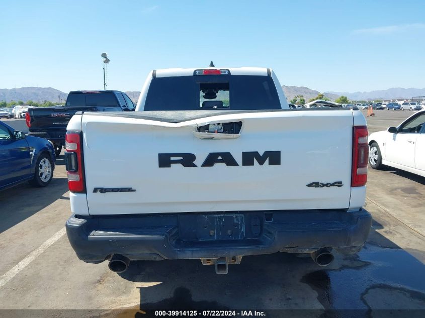 2019 Ram 1500 Rebel 4X4 5'7 Box VIN: 1C6SRFLT6KN790375 Lot: 39914125