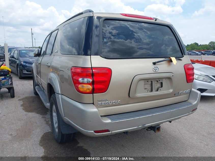 2002 Toyota Sequoia Sr5 V8 VIN: 5TDBT44A32S090464 Lot: 39914133