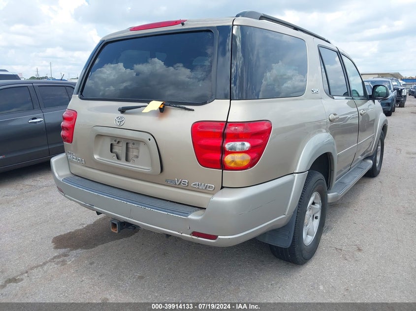 2002 Toyota Sequoia Sr5 V8 VIN: 5TDBT44A32S090464 Lot: 39914133