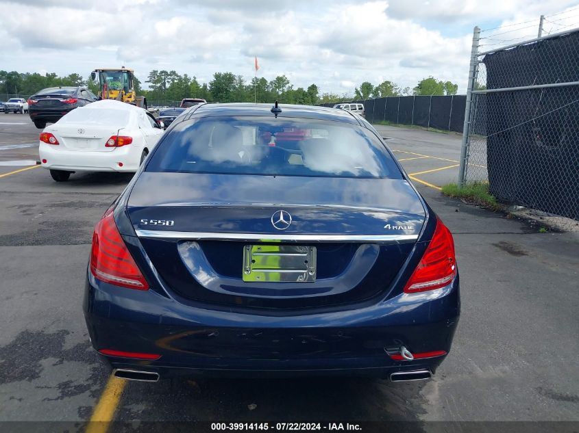 2015 Mercedes-Benz S 550 4Matic VIN: WDDUG8FB4FA149265 Lot: 39914145