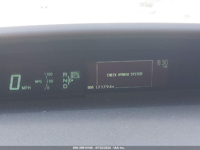 2011 Toyota Prius Two VIN: JTDKN3DU4B1365836 Lot: 39914165